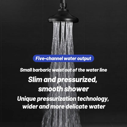 VEHHE NEW Black High Pressure Mini Rainshower Magic Water Flow Rainfall Shower Head Water- saving Bathroom Accessories Showerhead