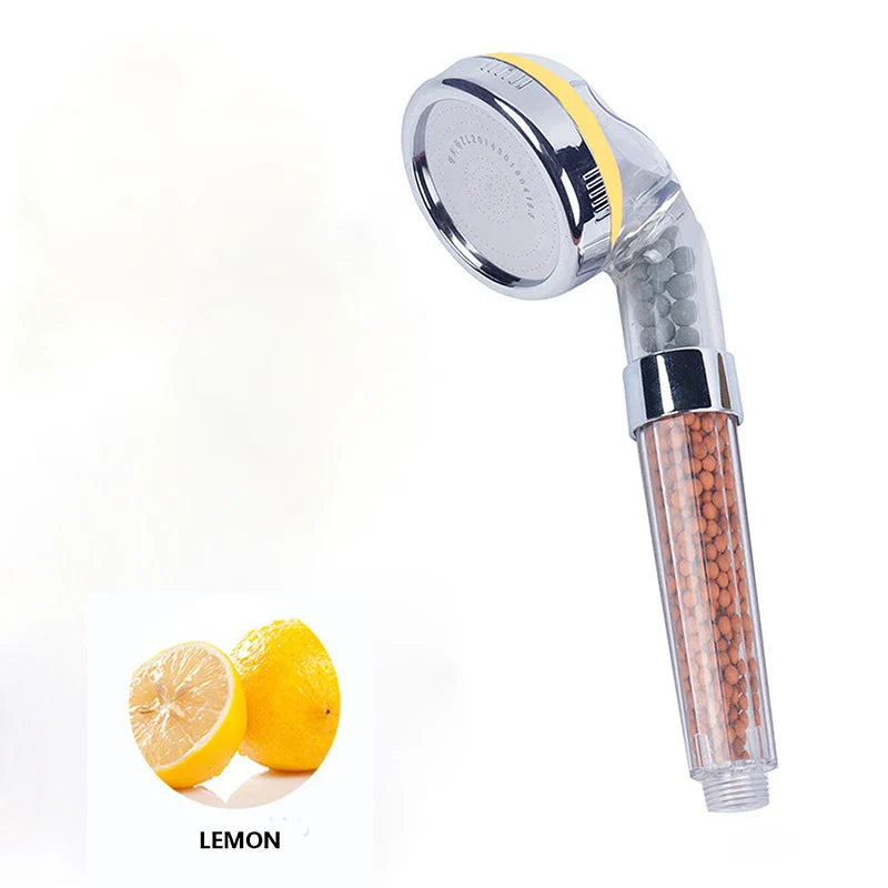 Vehhe Skin Care Anion SPA Rainfall Shower Head Vitamin C Filter Cartridge Lemon/Lavender/Rose Citrus Fruit Aroma Handheld