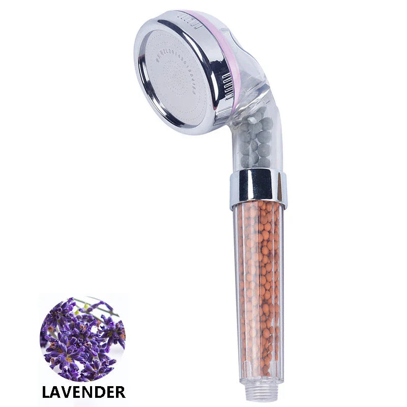 Vehhe Skin Care Anion SPA Rainfall Shower Head Vitamin C Filter Cartridge Lemon/Lavender/Rose Citrus Fruit Aroma Handheld